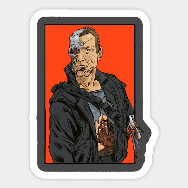 Terminator Sticker by markodjeska